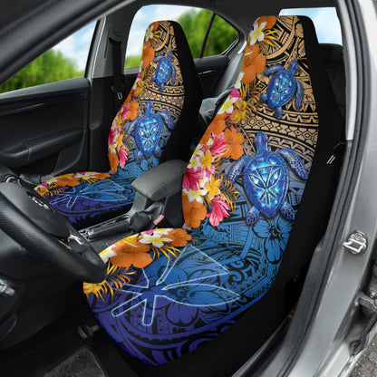 Kanaka Maoli Hawaiian Sea Turtle Tropical Hibiscus And Plumeria Car Seat Covers 211801
