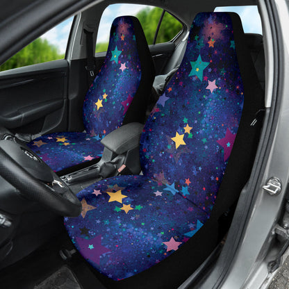 Stars Colorful Watercolor Car Seat Covers 210302