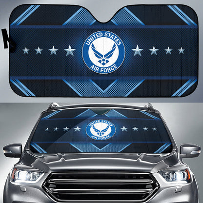 US Air Force Metal Abstract Car Auto Sun Shade 210402