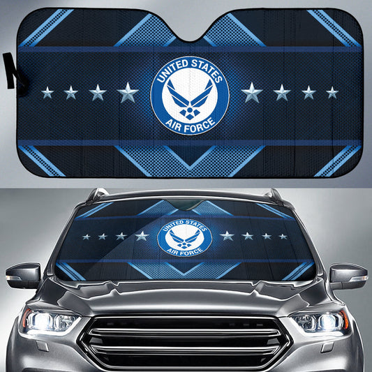 US Air Force Metal Abstract Car Auto Sun Shade 210402