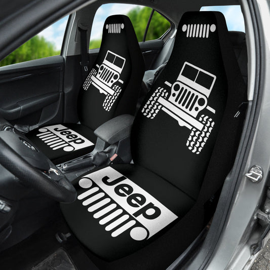 Jeep Offroad Wobble Car Seat Cover White Black Version 1 211302