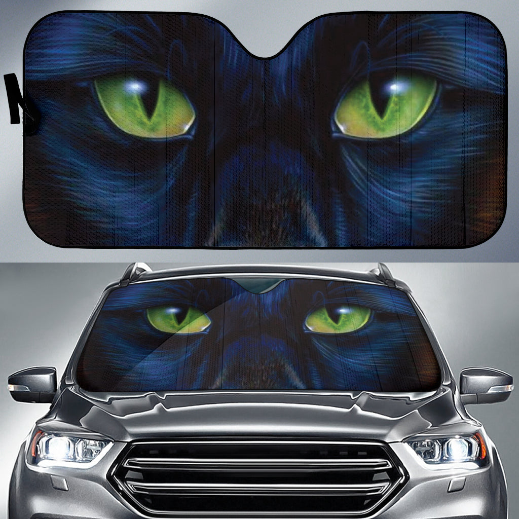 Animals Blue Eyes Design in Fantasy Aesthetic Car Auto Sun Shades 211302