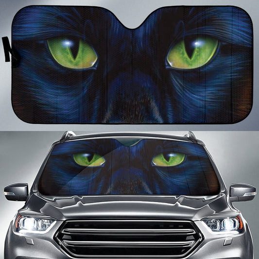 Animals Blue Eyes Design in Fantasy Aesthetic Car Auto Sun Shades 211302