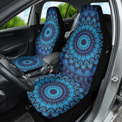 Blue Mandala Circle Car Seat Covers 212401