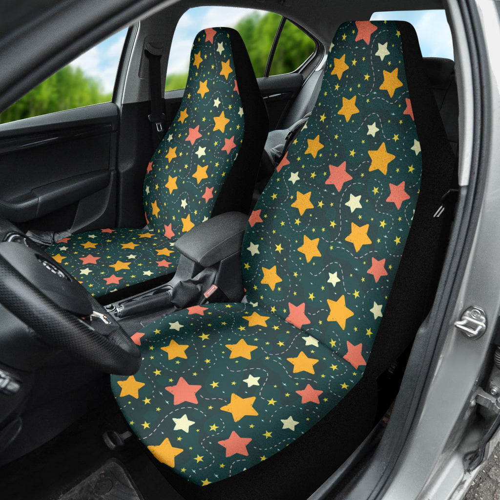 Green Stars Sky Car Seat Covers 210302