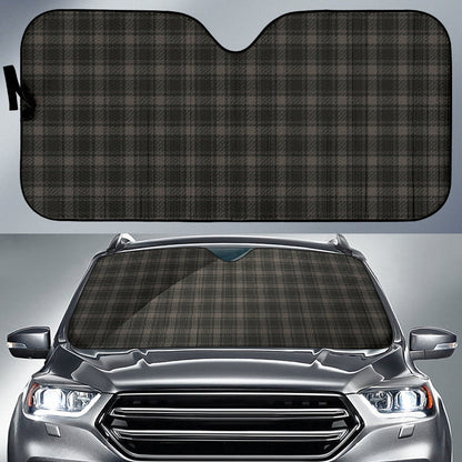 Black Plaid Pattern Car Auto Sun Shades 212401