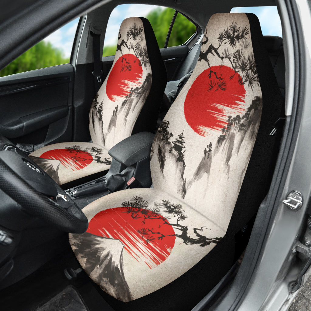 Japan Mountain Landscape Car Seat Covers 212801