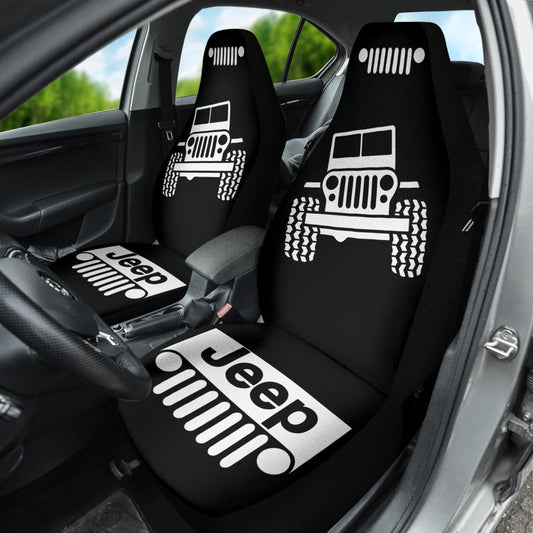 Jeep Offroad Wobble Car Seat Cover White Black Version 2 211302