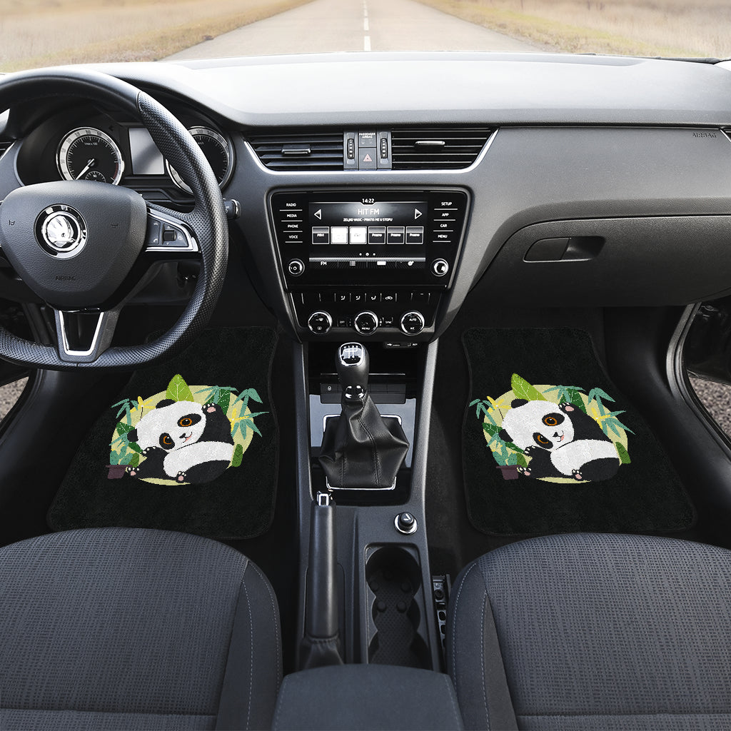 Rustic Panda Design Car Floor Mats 211106