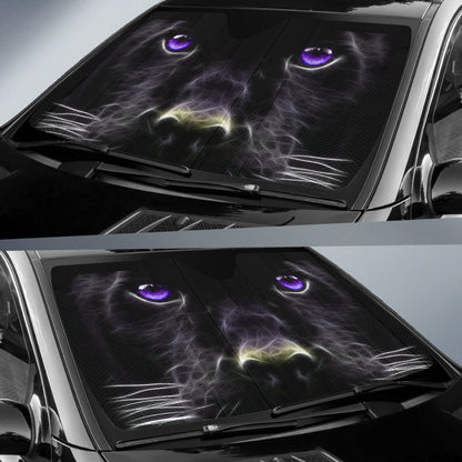 Black Panther Closeup Powerful Wild Predator Car Auto Sun Shades 211502