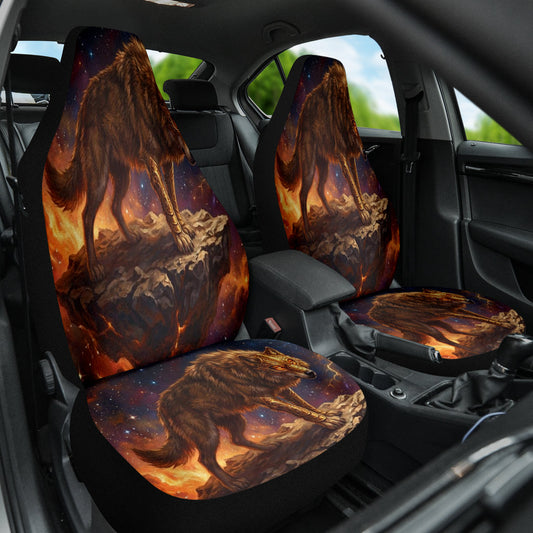 Cosmic Wolf Warrior Fantasy Art Car Seat Covers 211402