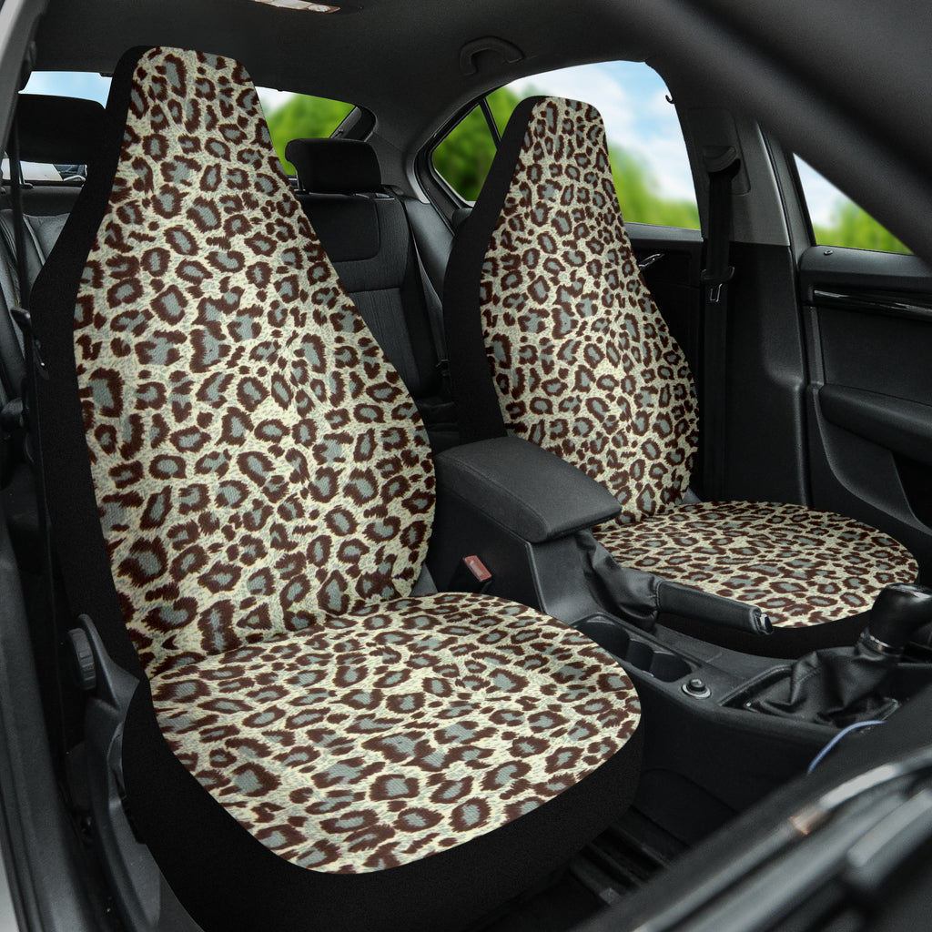 Leopard Gray Skin Car Seat Covers 211701