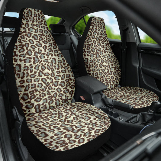 Leopard Gray Skin Car Seat Covers 211701