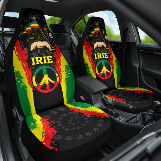 Lion Irie Rastafari Car Seat Covers Jah Bless 212101