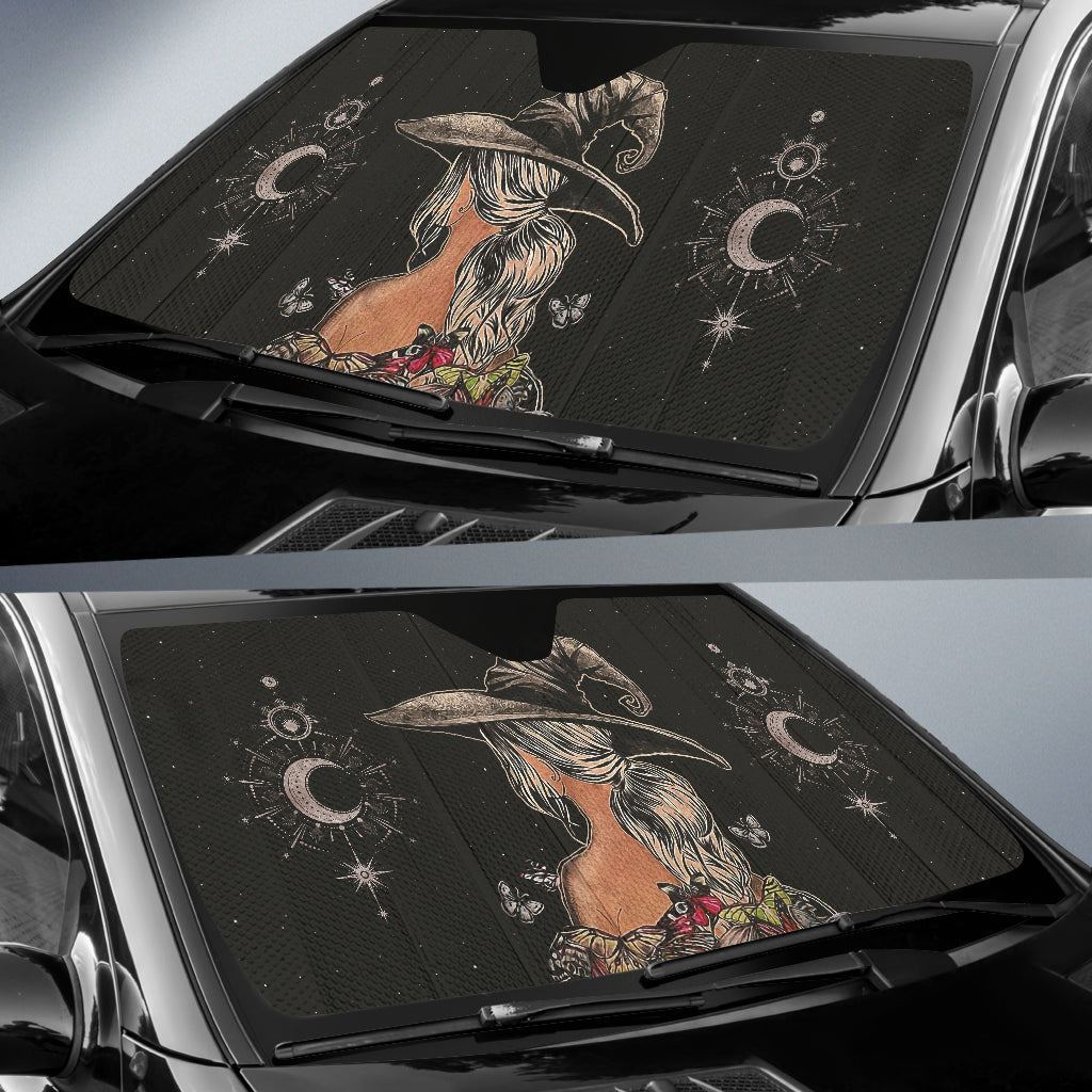 Witch Moon Butterfly Car Auto Sun Shades 212201