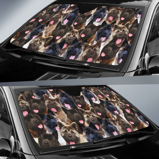 Akita Full Face Car Auto Sun Shades 211701