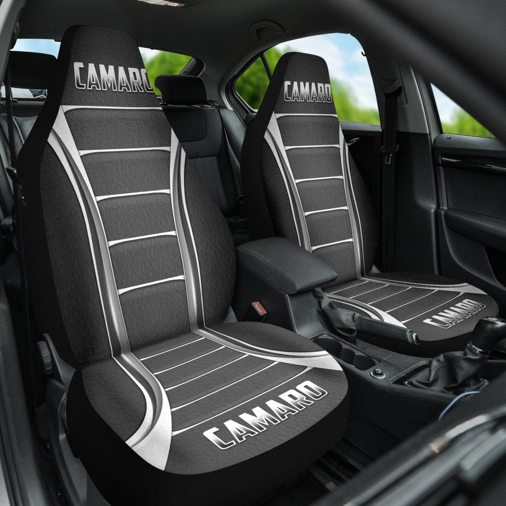 Camaro Silver Car Seat Covers 211401