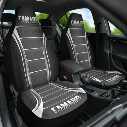 Camaro Silver Car Seat Covers 211401