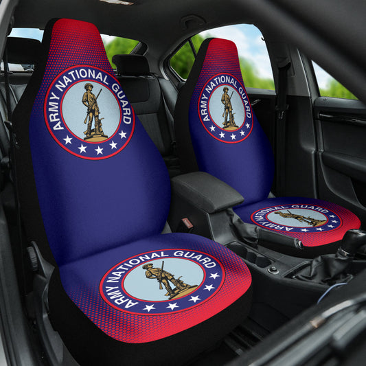 Nation Guard Car Seat Covers Halftone Background 210602
