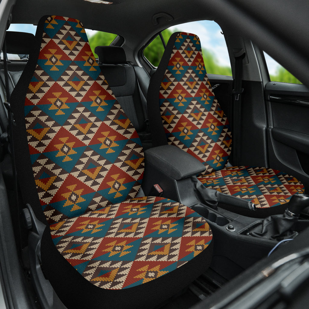 Colorful Boho Chic Bohemian Aztec Pattern Car Seat Covers 212101