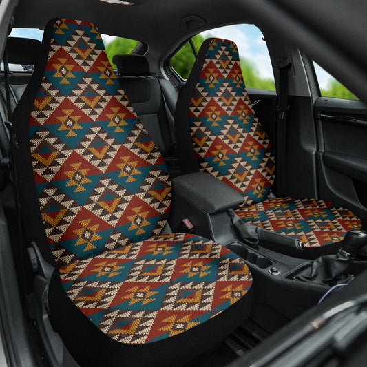 Colorful Boho Chic Bohemian Aztec Pattern Car Seat Covers 212101