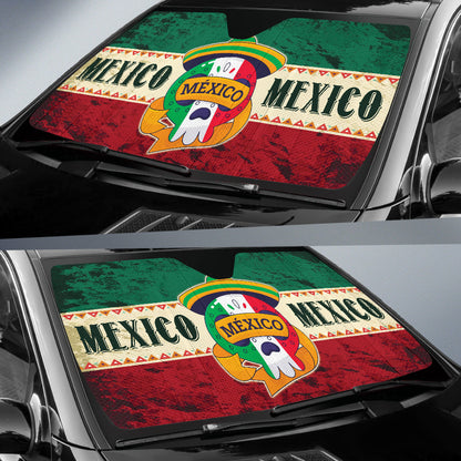 Mexico Skull Culture Car Auto Sun Shades 210202