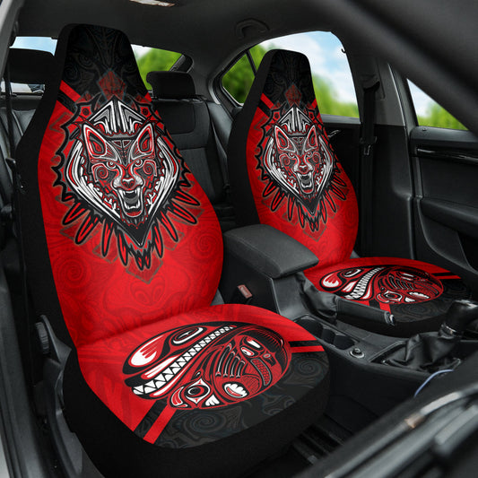 Canada Haida Wolf Car Seat Covers