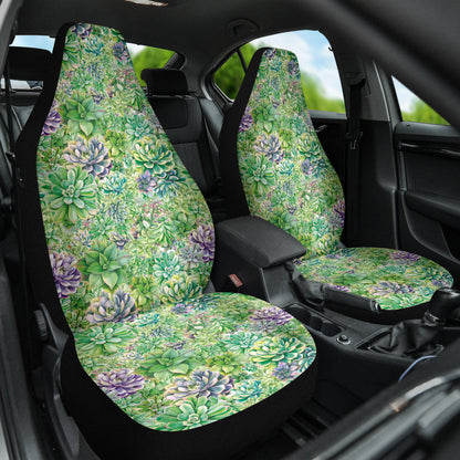 Succulent Natural Watercolor Car Seat Covers 212301