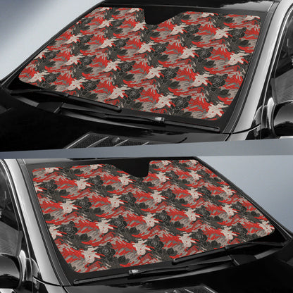 Rose Black Camo Car Auto Sun Shades 212201