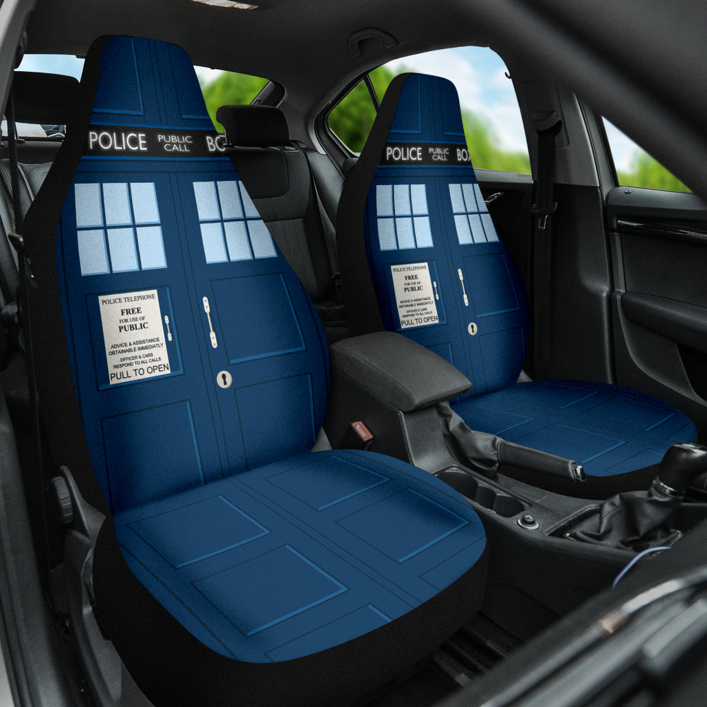 Tardis Telephone Doctor Who Police Public Call Box Car Seat Covers 213001
