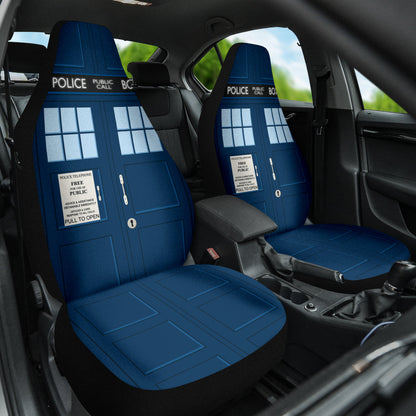 Tardis Telephone Doctor Who Police Public Call Box Car Seat Covers 213001