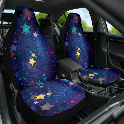 Stars Colorful Watercolor Car Seat Covers 210302