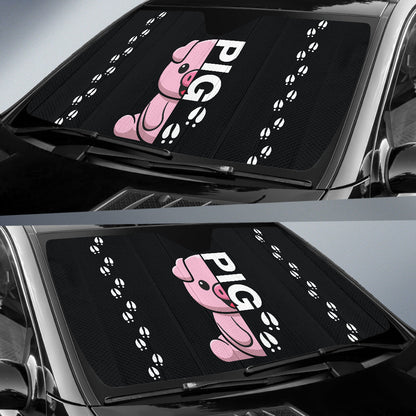 Amazing Love Cute Pig Car Auto Sun Shades 212201