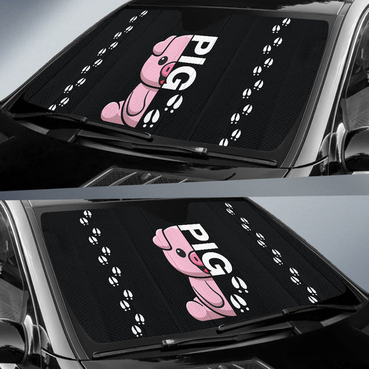 Amazing Love Cute Pig Car Auto Sun Shades 212201