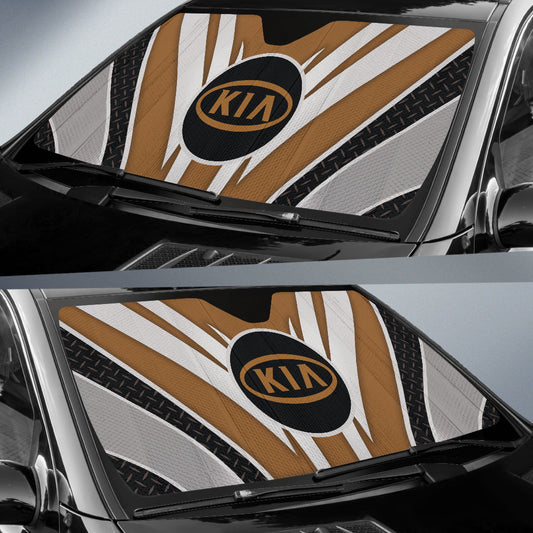 Kia Car Auto Sun Shades Brown 210102