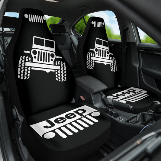 Jeep Offroad Wobble Car Seat Cover White Black Version 1 211302