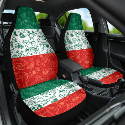 Mexico Skull Pattern Flag Car Seat Covers 210101