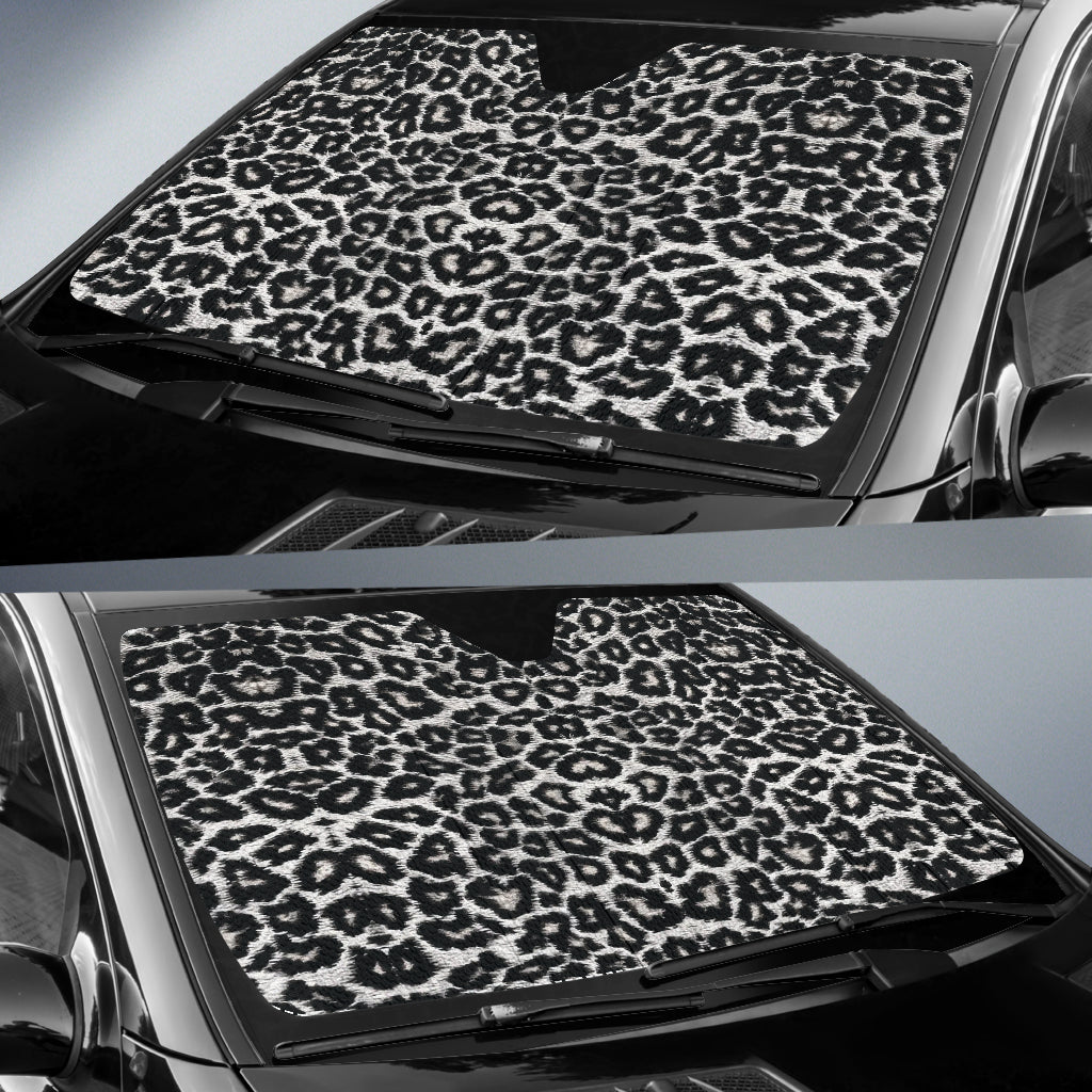 Leopard Black Skin Car Auto Sun Shades 211701