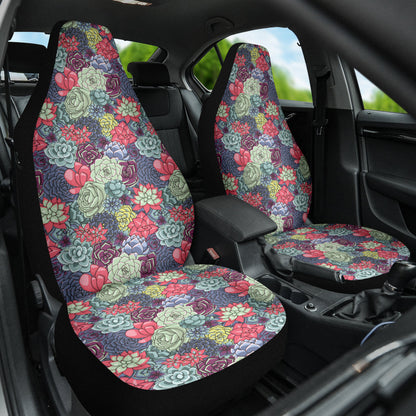 Succulent Watercolor Pattern Car Seat Covers 212301
