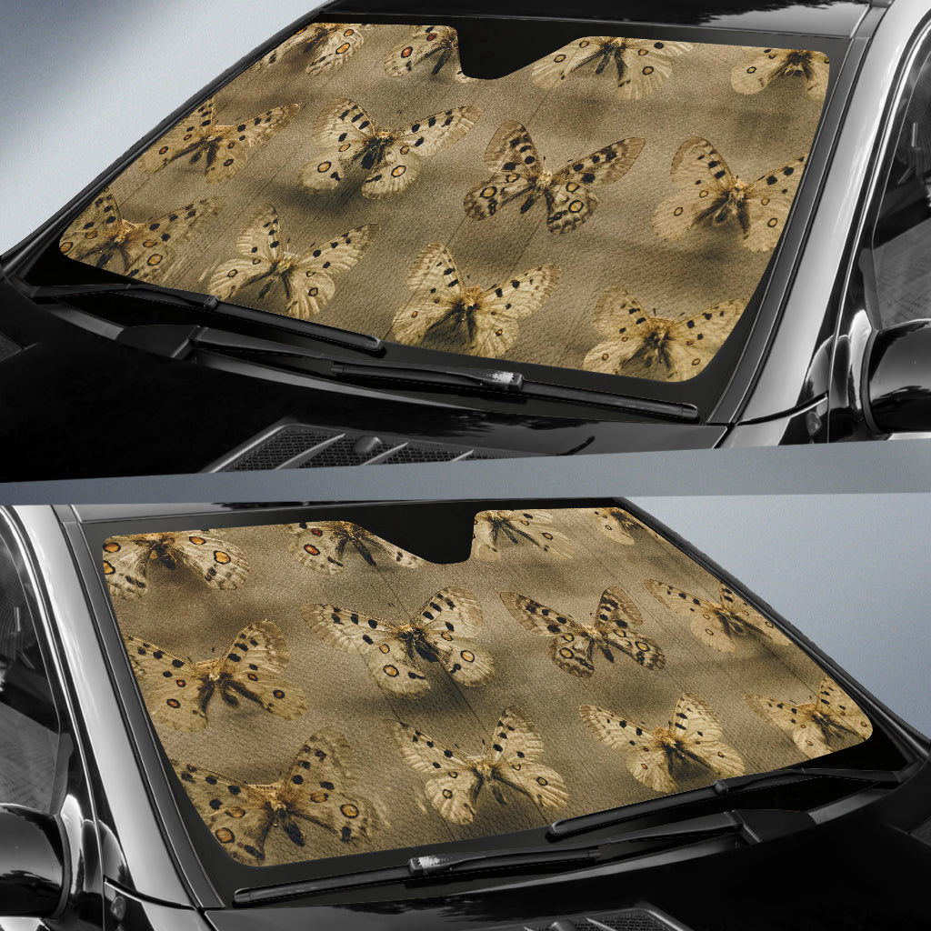 Classic Butterfly Display with Natural Earthy Tones Car Auto Sun Shades 211502