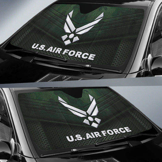 US Air Force Camo Car Auto Sun Shade 210402
