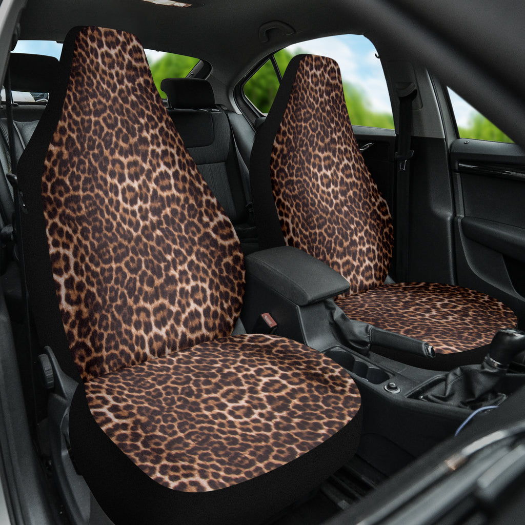 Leopard Brown Skin Car Seat Covers 211701
