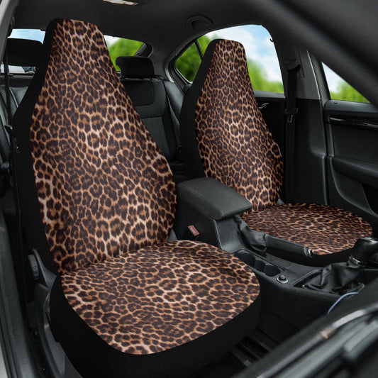 Leopard Brown Skin Car Seat Covers 211701