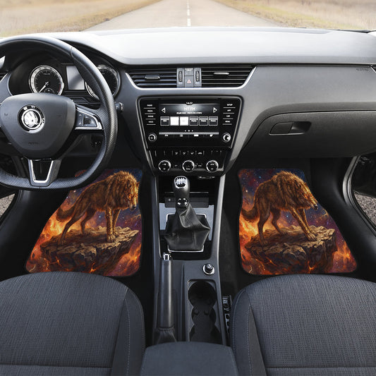 Cosmic Wolf Warrior Fantasy Art Car Floor Mats 211402