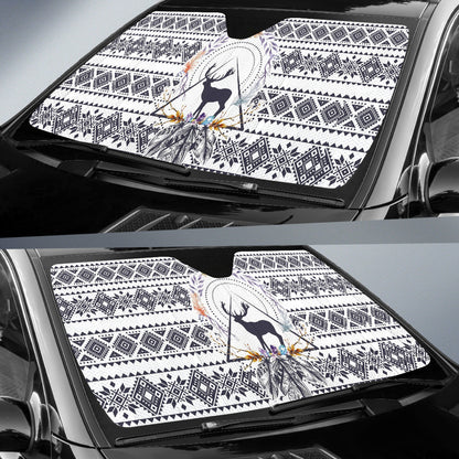 Deer Boho Pattern Car Auto Sun Shades 211701
