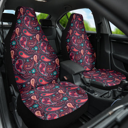 Pink Paisley Pattern Car Seat Covers 212201
