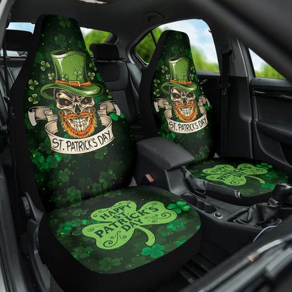 Leprechaun Skull Patrick's Day Car Seat Covers 212501