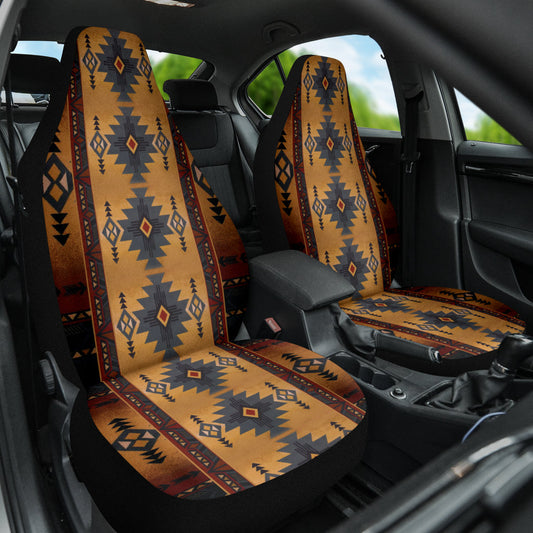 Brown Colors Aztec Boho Vintage Car Seat Covers 212101