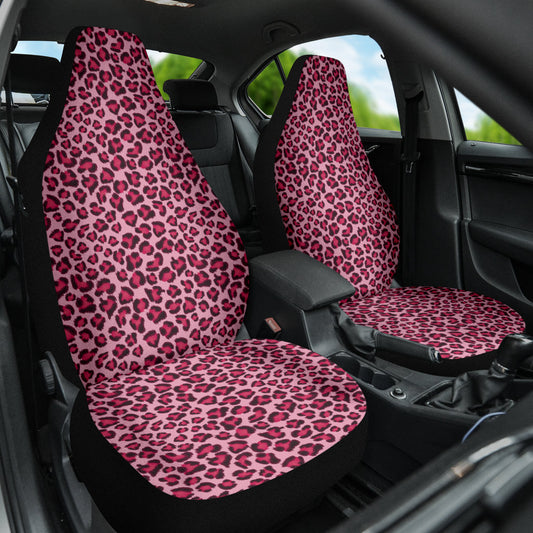 Leopard Pink Skin Car Seat Covers 211701