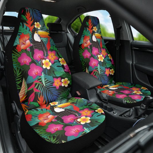 Hibicus Toucan Colorful Car Seat Covers 212401